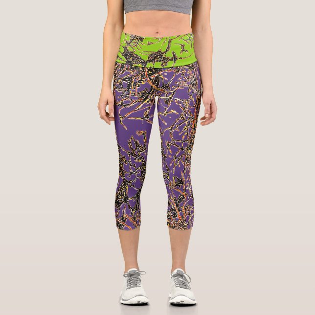VIBRATIÖSE Capris in LILA/BRAT (Vorderseite)