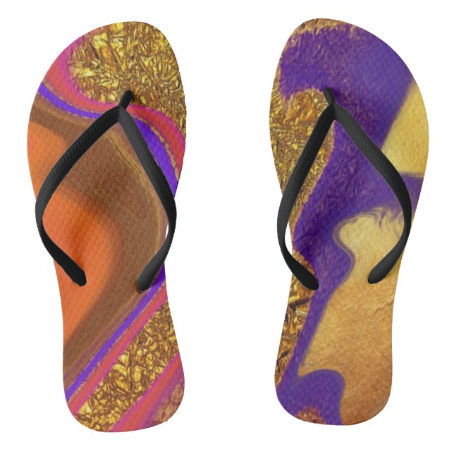 vibratorische Farbkunst Flip Flops (Fußbett)