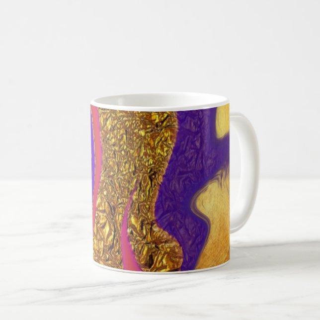 vibratorische Farbkunst Kaffeetasse (VorderseiteRechts)