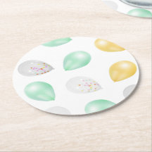 Vibrierende 3D-Balloons Paper-Untersetzer