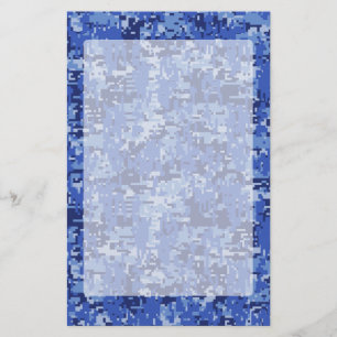 Vibrierende blaue briefpapier