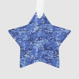 Vibrierende blaue ornament