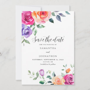 Vibrierende Blumenzwiebeln retten das Datum Save The Date