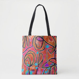 Vibrierende Digital-Kunst-Tasche oder