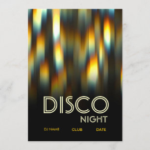 VIBRIERENDE DISCO-PARTY-FLYER-EINLADUNG EINLADUNG