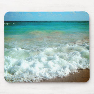 Vibrierende Strand-Aquarell-Szene Mousepad
