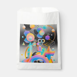 Vibrierende und skurrile abstrakte Kunstwerke, geo Geschenktütchen