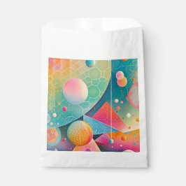 Vibrierende und skurrile abstrakte Kunstwerke, geo Geschenktütchen