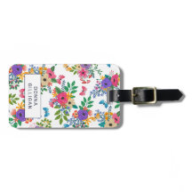 Vibrierender Blumenmuster-Weiß-Hintergrund