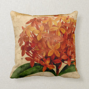 Vibrierendes Blumen-III Kissen