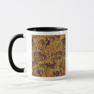 Vibrierendes Blumentarnungsmuster Tasse