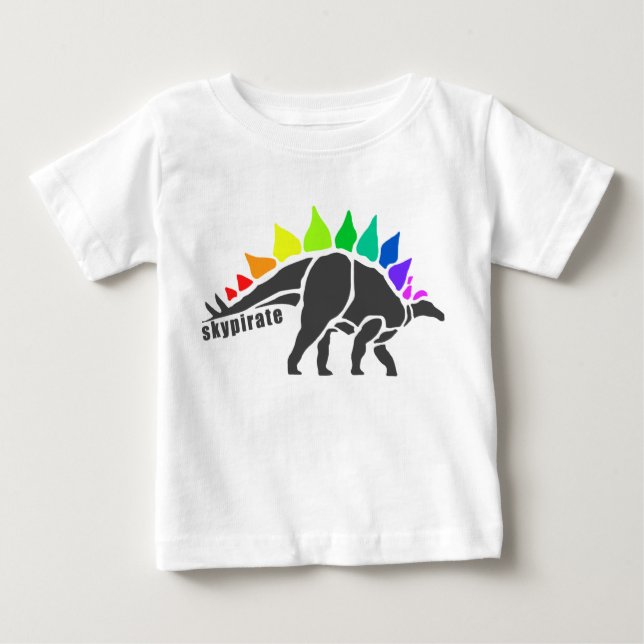 Vibrierendes Dino-Säuglings-Shirt Baby T-shirt (Vorderseite)