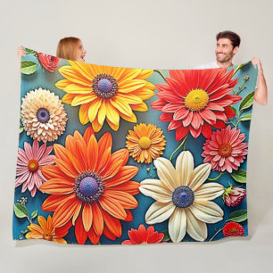 Vibrierendes Fantasiedesign Fleecedecke