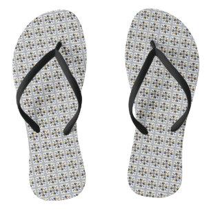 Vibrierendes Gemstone Art Pattern in Jewel Colors Flip Flops