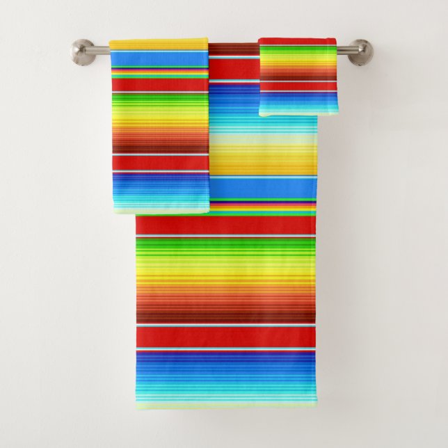 Vibrierendes mexikanisches umfassendes badhandtuch set (Insitu)