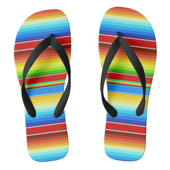 Vibrierendes mexikanisches umfassendes flip flops (Fußbett)