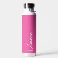 Vibrierendes Rosa und Weiß Personalisiert