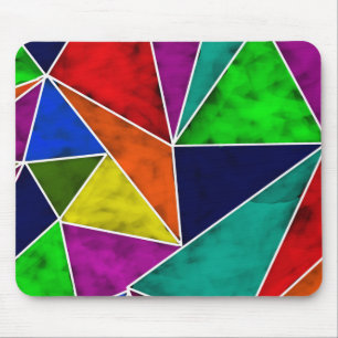 Vibriertes geometrisches Muster Mousepad