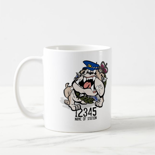 VIC-Polizei-verärgerte Hundekaffee-Tasse Kaffeetasse (Links)