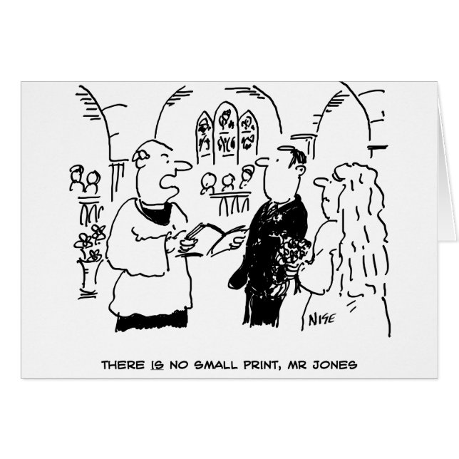 Vicar & Bridegroom bei der Hochzeitsheirat-Zeremon (Vorderseite (Horizontal))