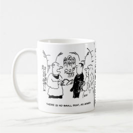 Vicar sagt, es gibt keinen kleinen Print-Cartoon Kaffeetasse