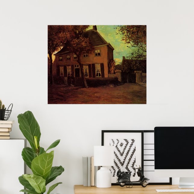 Vicarage in Nuenen von Vincent van Gogh Poster (Heimbüro)