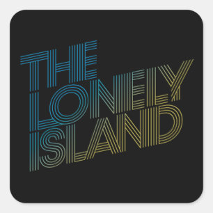 Vice Beach Quadratischer Aufkleber