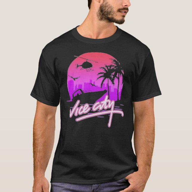 Vice City Retro Classic T-Shirt (Vorderseite)
