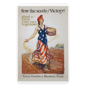 Viceggarden Liberty Sow Samen Weltkrieg Propaganda Magnet