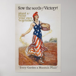 Viceggarden Liberty Sow Samen Weltkrieg Propaganda Poster