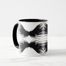 Vices Abstract Black Wings Alcohol Ink Art Tasse