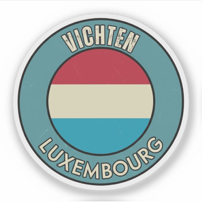 Vichten, Luxemburg Aufkleber (Vorderseite)