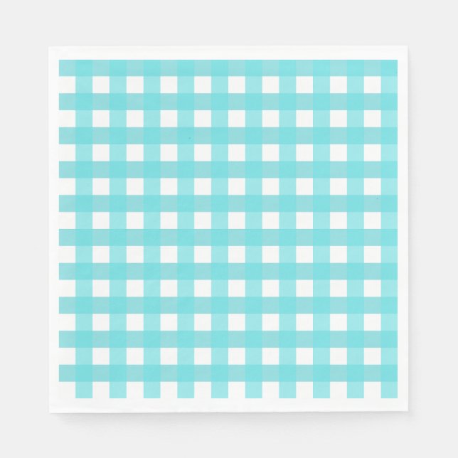 Vichy Bleu Serviette (Vorderseite)