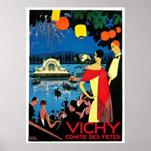 Vichy Comite Des Fetes ~ Frankreich Art Poster