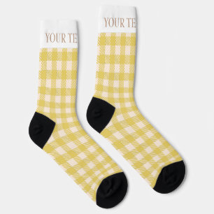 Vichy Gingham Vorprodukte kariert geprüft Socken