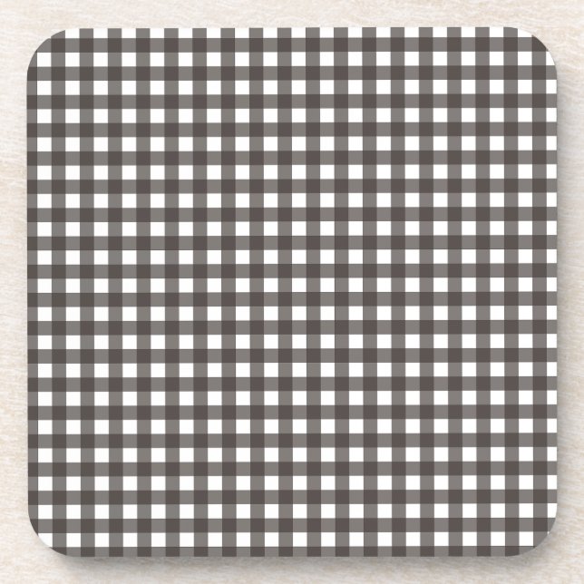 Vichy Gris anthrazit Getränkeuntersetzer (Vorderseite)