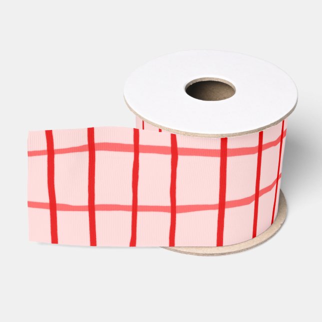 Vichy Karo Ribbon Handmade Art Ripsband (Spule)