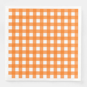 Vichy Orange Serviette