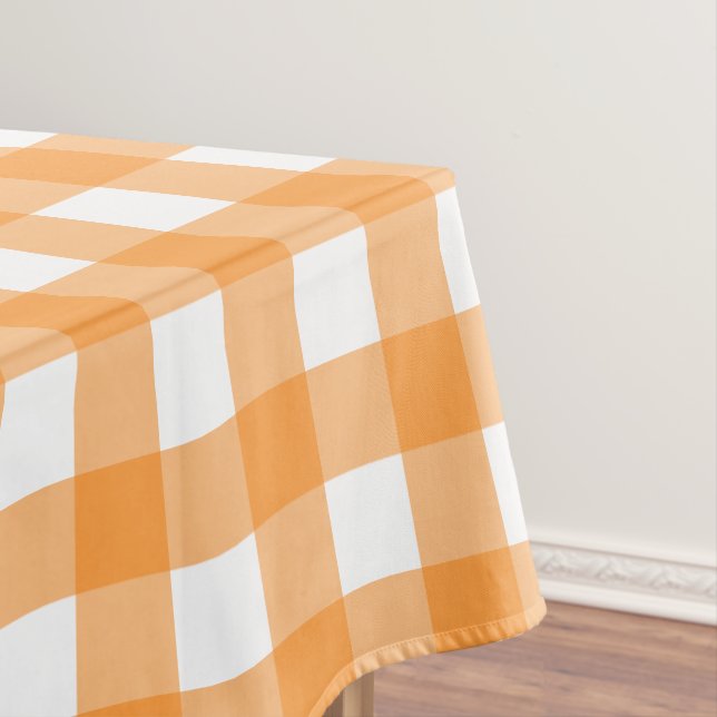 Vichy Orange Tischdecke (Beispiel)
