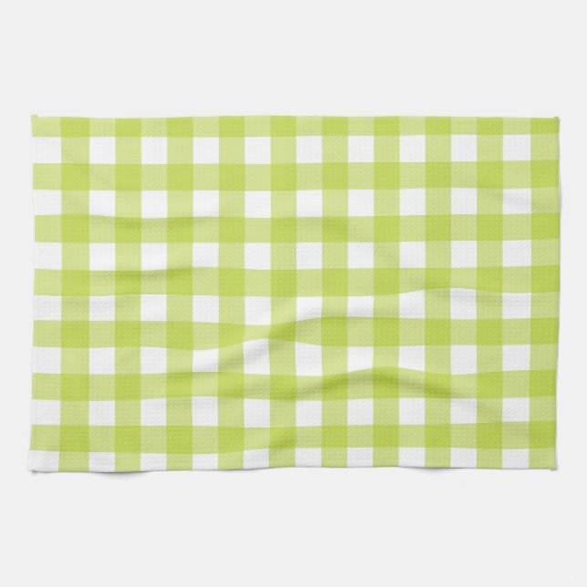 Vichy Vert Apfel Geschirrtuch (Horizontal)
