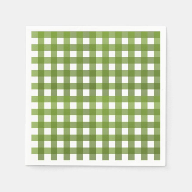 Vichy Vert Serviette (Vorderseite)