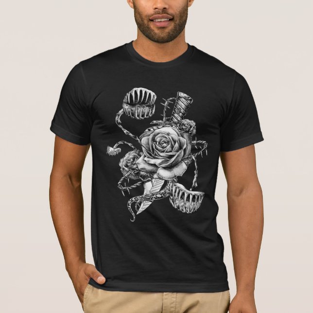 Vicious Rose, Fliegenfalle, Dagger T-Shirt (Vorderseite)