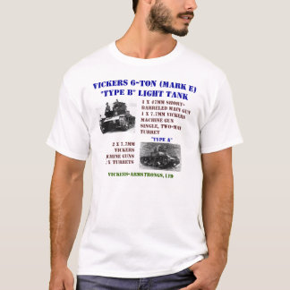 Vickers 6-Ton helle Behälter T-Shirt