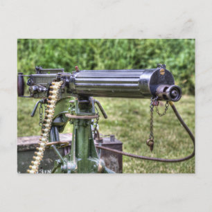 Vickers Machine Gun Feiertagspostkarte