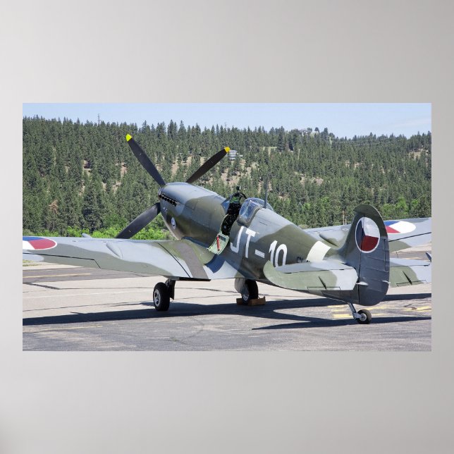 VICKERS SPITPFIRE auf STANDBY Poster (Vorne)