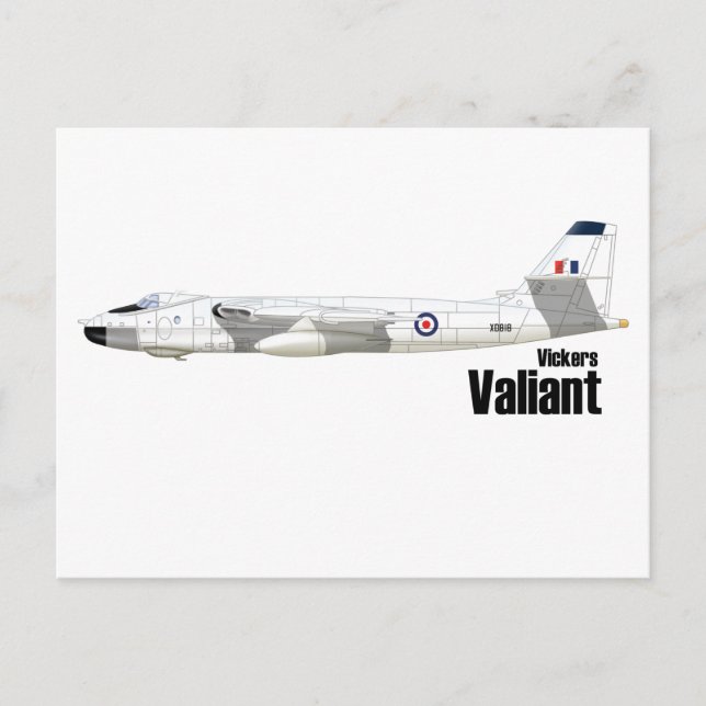 Vickers Valiant Postkarte (Vorderseite)