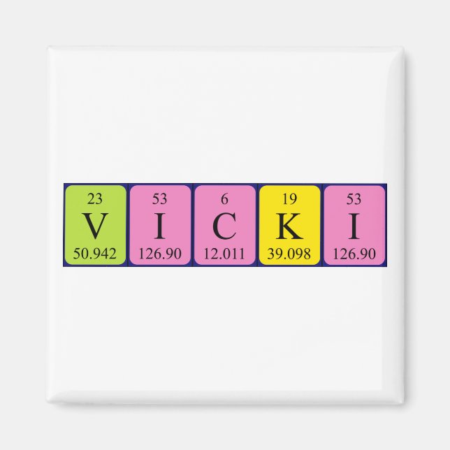 Vicki-Periodenmagnet Magnet (Vorne)