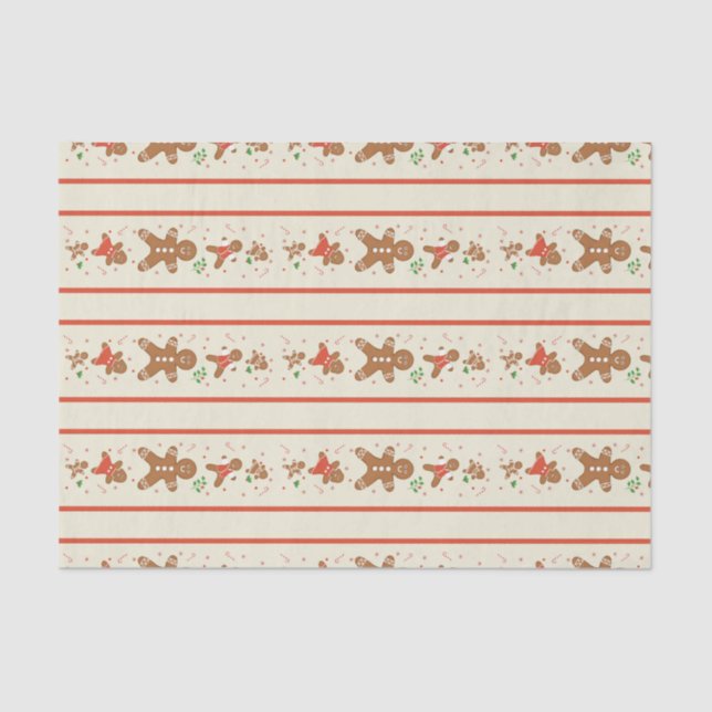 Vickie’s Gingerbread Parade-Cream Tissue Paper Seidenpapier (Vorderseite)