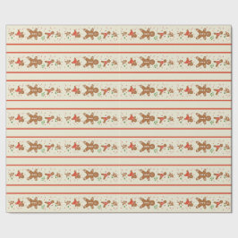 Vickie’s Gingerbread-Parade-Creme Geschenkpapier
