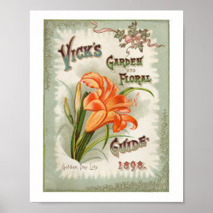 Vick's Garden & Blume 1898 Poster